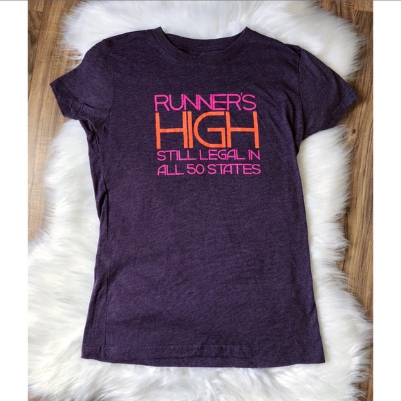 Saucony Tops - Saucony Graphic Tee - Runners High Legal 50 States